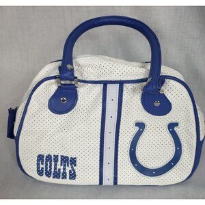 NFL Indianapolis Colts Purse Hand Bag Football Bowler Team Logo Spirit Fan Blue